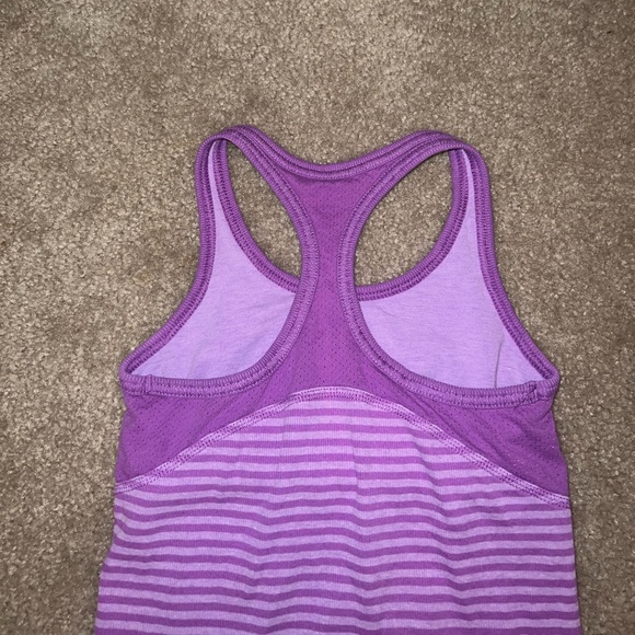 Champion Dark & Light Purple Striped Tank top size XS - Picture 10 of 11